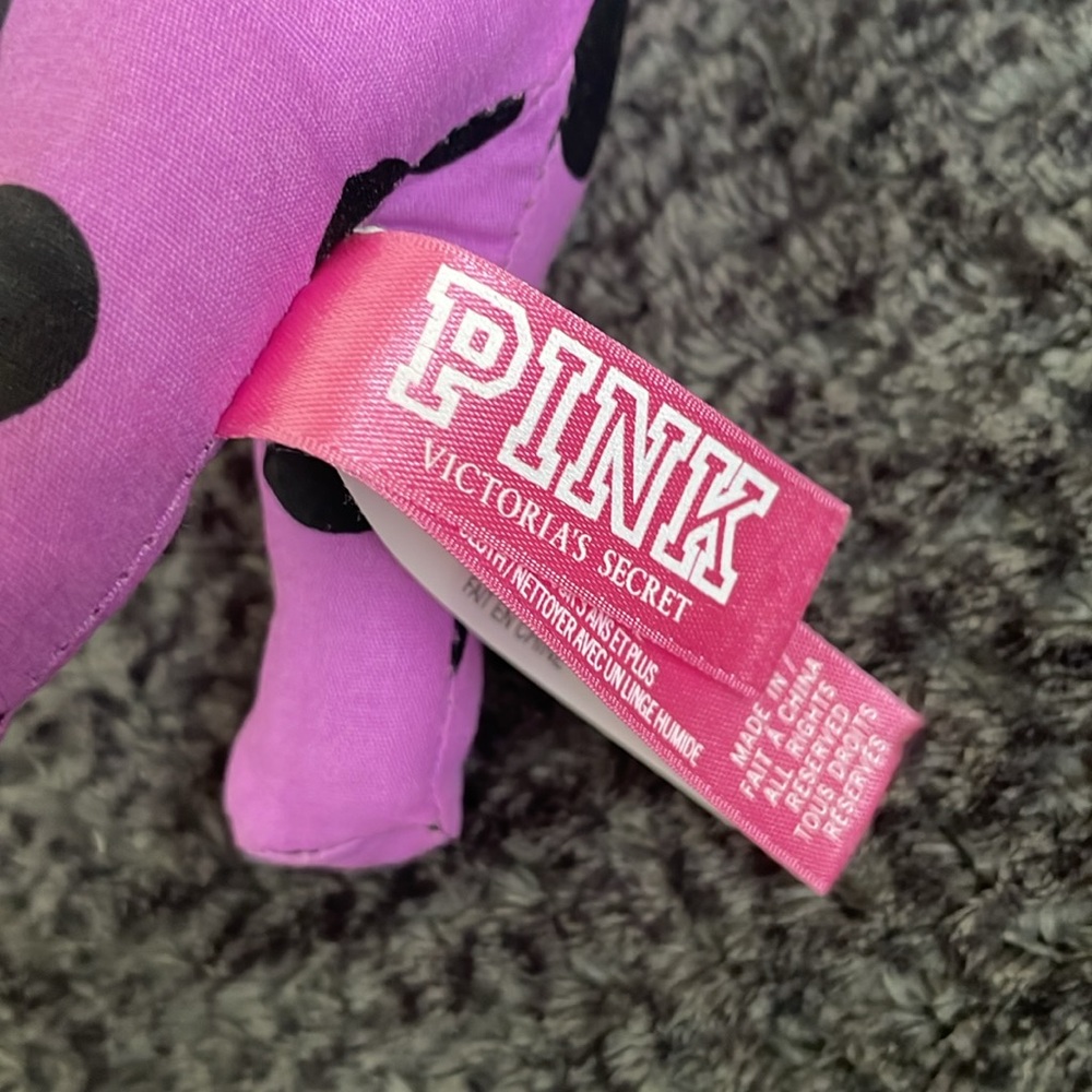 PINK Victoria's Secret Pair of Dogs Pink and Purple Polka Dots - Picture 3 of 4